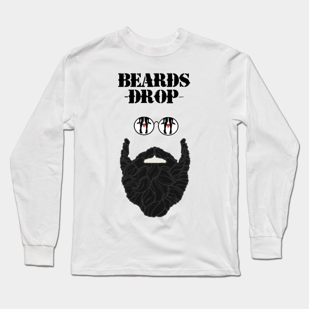 Beards Drop Panties Long Sleeve T-Shirt by Prolifictees